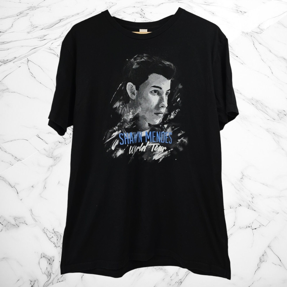 Shawn Mendes World Tour Black T-Shirt